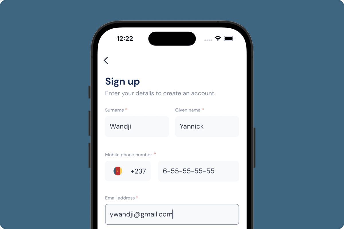 Sign up